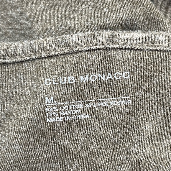 Men’s club Monaco brown 3 button pullover long sleeve size medium - Picture 2 of 5
